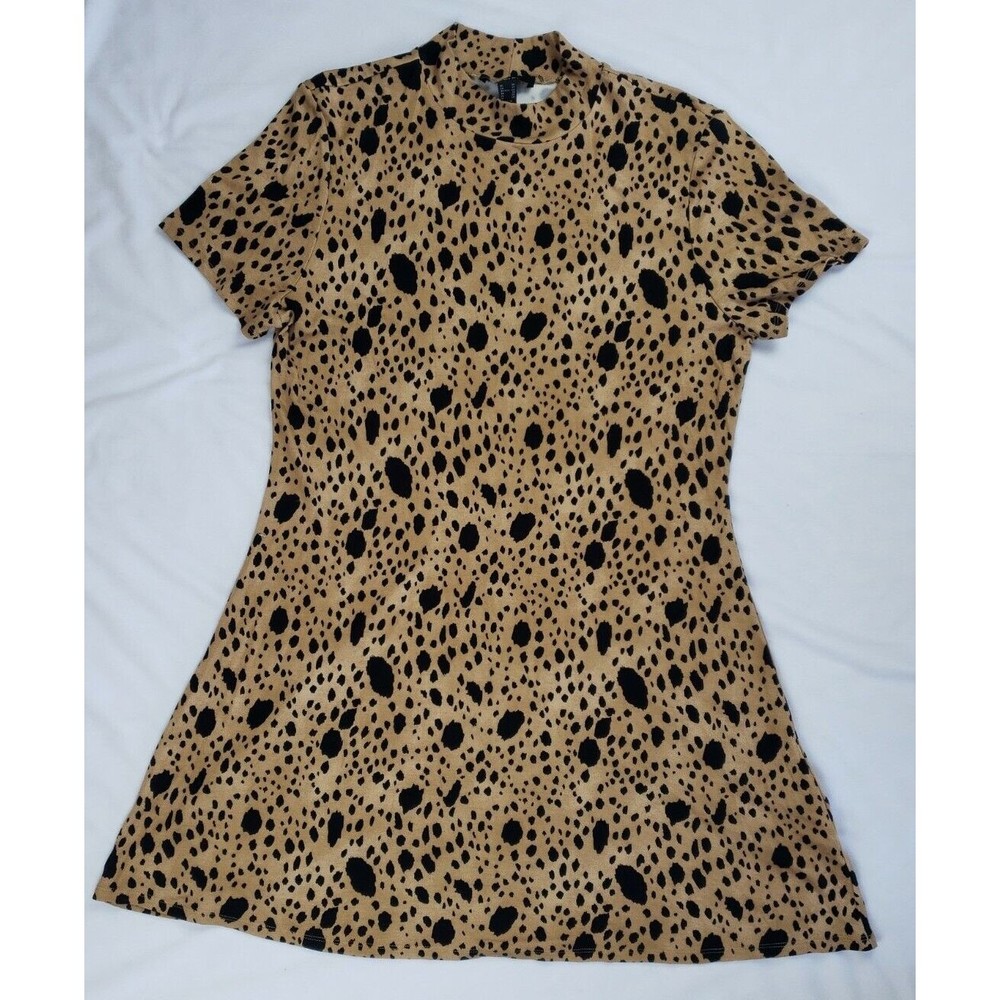 Forever 21 Plus - Animal Leopard Print Mock Neck Dress - Size 3X